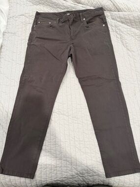Bonobos Dark Grey Italian Brushed 5-Pocket Pants 32x28 - Slim Taper